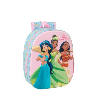 Mochila safta 3d princesas disney 330x270x100 mm