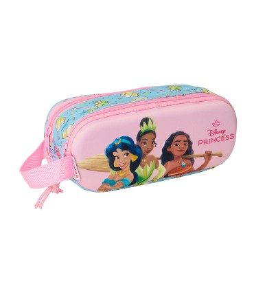 Bolso escolar portatodo safta doble 3d mochilas 3d princesas disney 80x210x60 mm