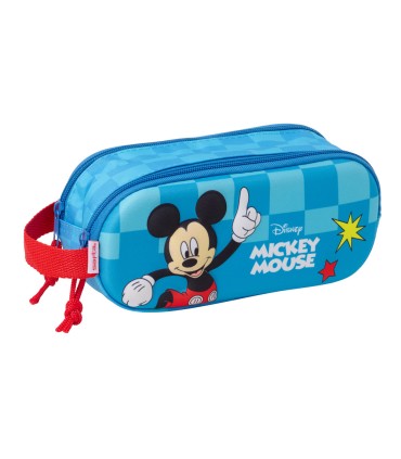 Bolso escolar portatodo safta doble 3d mochilas 3d mickey mouse 80x210x60 mm
