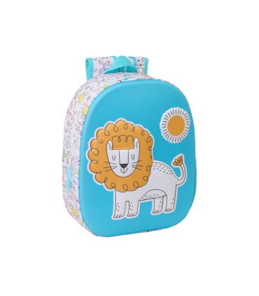 Mochila safta 3d lion 330x270x100 mm