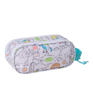 Bolso escolar portatodo safta doble 3d mochilas 3d safta lion 80x210x60 mm