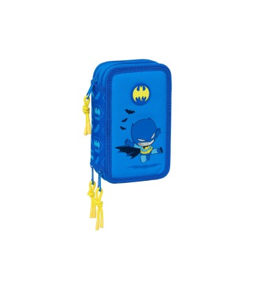 Plumier escolar safta triple 37 piezas batman preescolar 195x125x55 mm