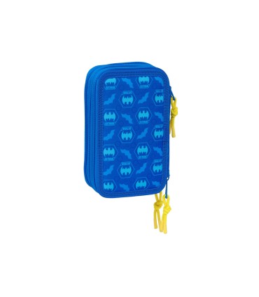 Plumier escolar safta triple 37 piezas batman preescolar 195x125x55 mm