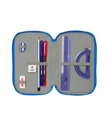 Plumier escolar safta triple 37 piezas batman preescolar 195x125x55 mm