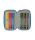 Plumier escolar safta triple 37 piezas batman preescolar 195x125x55 mm