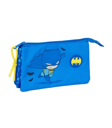Bolso escolar portatodo safta triple batman preescolar 120x220x30 mm