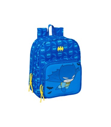 Mochila safta guarderia adaptable a carro con bolsillo frontal batman preescolar 270x220x100 mm