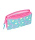 Bolso escolar portatodo safta triple gabby s dollhouse confetti 120x220x30 mm