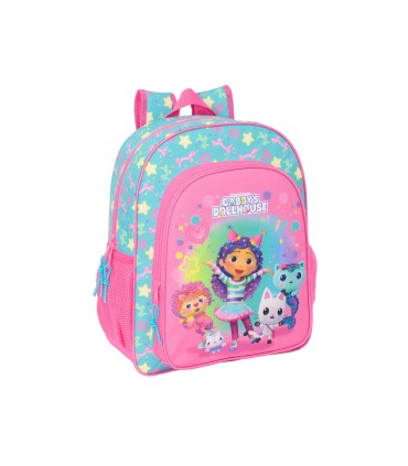 Mochila safta junior adaptable a carro gabby s dollhouse confetti 380x320x120 mm