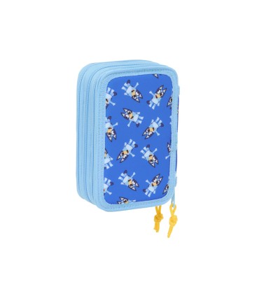 Plumier escolar safta triple 37 piezas bluey let s play 195x125x55 mm