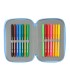 Plumier escolar safta triple 37 piezas bluey let s play 195x125x55 mm