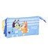 Bolso escolar portatodo safta triple bluey let s play 120x220x30 mm