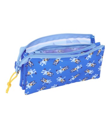 Bolso escolar portatodo safta triple bluey let s play 120x220x30 mm