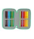 Plumier escolar safta triple 37 piezas bluey sisters 195x125x55 mm