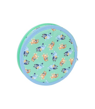 Plumier escolar safta redondo 18 piezas bluey sisters 35x210 mm