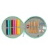 Plumier escolar safta redondo 18 piezas bluey sisters 35x210 mm
