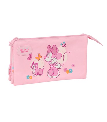 Bolso escolar portatodo safta triple minnie mouse baby 120x220x30 mm
