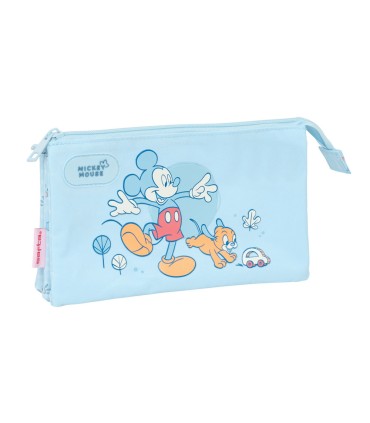 Bolso escolar portatodo safta triple mickey mouse baby 120x220x30 mm