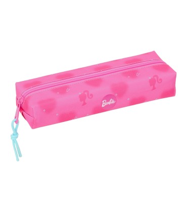 Bolso escolar portatodo safta rectangular con goma elastica 22cm barbie corazones 40x220x70 mm