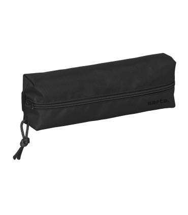 Bolso escolar portatodo safta rectangular con goma elastica 2 black 220x70x40 mm