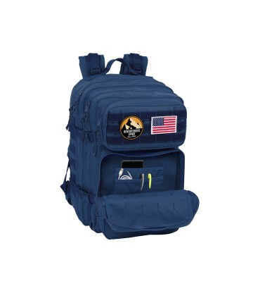 Mochila safta militar portatil 156 basics marino 300x230x480 mm