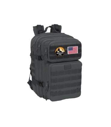 Mochila safta militar portatil 156 basics gris 300x230x480 mm