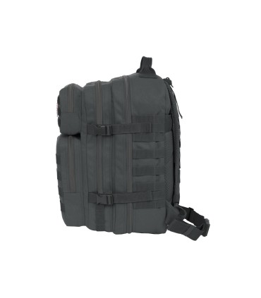 Mochila safta militar portatil 156 basics gris 300x230x480 mm