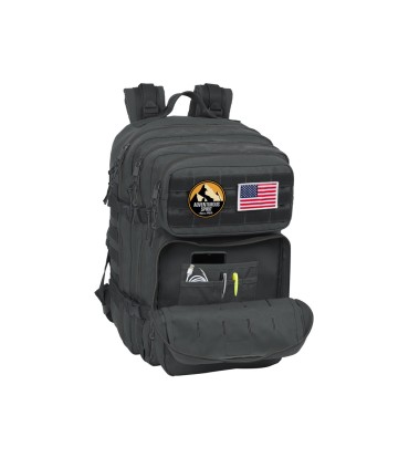Mochila safta militar portatil 156 basics gris 300x230x480 mm