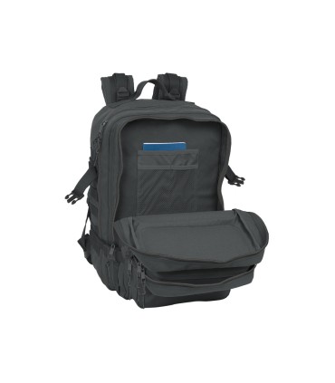 Mochila safta militar portatil 156 basics gris 300x230x480 mm