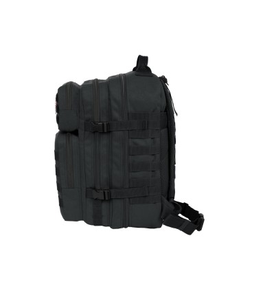 Mochila safta militar portatil 156 basics negro 300x230x480 mm