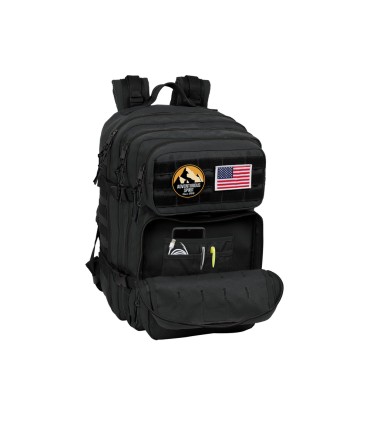 Mochila safta militar portatil 156 basics negro 300x230x480 mm