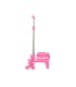 Carro escolar safta portamochila plegable triple rosa claro 880x320x235 mm