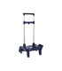Carro escolar safta portamochila plegable triple azul marino 880x320x235 mm