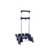 Carro escolar safta portamochila plegable triple azul marino 880x320x235 mm