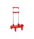 Carro escolar safta portamochila plegable triple rojo 880x320x235 mm