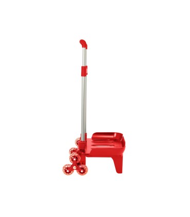 Carro escolar safta portamochila plegable triple rojo 880x320x235 mm