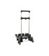 Carro escolar safta portamochila plegable triple rueda negro 880x320x235 mm