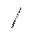 Canutillo leitz combid plastico 14 mm 125 hojas color negro caja de 100 unidades