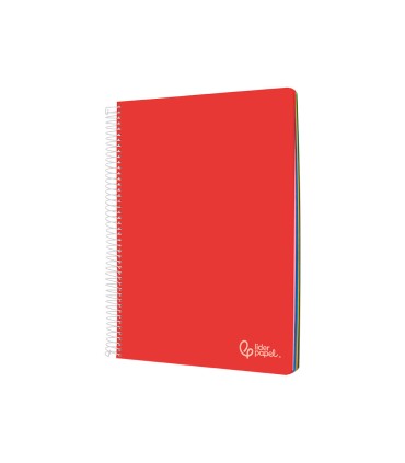 Cuaderno espiral liderpapel a5 micro witty tapa dura 120h 90gr cuadro 5mm 5 bandas 6 taladros colores surtidos
