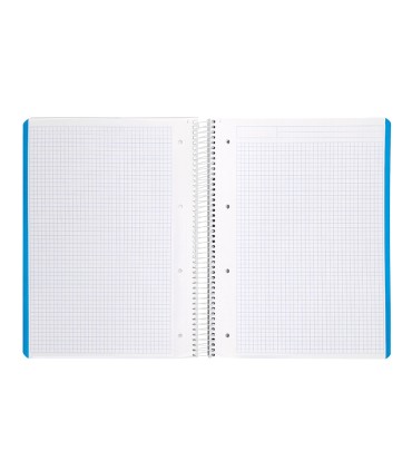 Cuaderno espiral liderpapel a5 micro witty tapa dura 120h 90gr cuadro 5mm 5 bandas 6 taladros colores surtidos