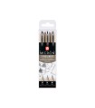 Rotulador sakura pigma micron negro estuche de 3 unidades