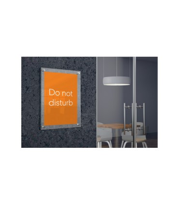 Porta poster nobo acrilico transparente mural din a4 261x24x346 mm