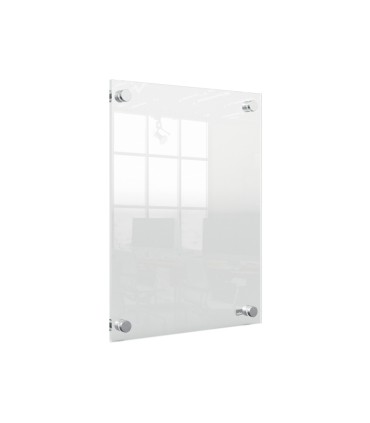Porta poster nobo acrilico transparente mural din a4 261x24x346 mm