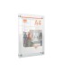 Porta poster nobo acrilico transparente mural din a4 261x24x346 mm