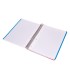 Cuaderno espiral liderpapel a4 micro think tapa plastico 140h 80 gr cuadro 5mm 5 bandas 4 taladros 4