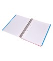 Cuaderno espiral liderpapel a4 micro think tapa plastico 140h 80 gr cuadro 5mm 5 bandas 4 taladros 4