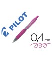 Boligrafo pilot g-2 rosa tinta gel retractil sujecion de caucho