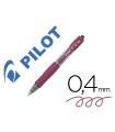 Boligrafo pilot g-2 pixie burdeos tinta gel retractil sujecion de caucho