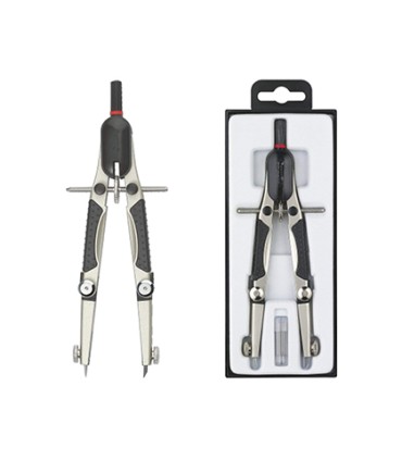 Compas rotring compact micrometrico ajuste rapido longitud 17 cm circunferencia 36 cm