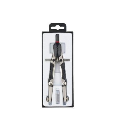 Compas rotring compact micrometrico ajuste rapido longitud 17 cm circunferencia 36 cm